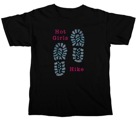 Hiking girls, a Black Comfort Colors Unisex Tee