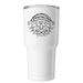 Dogwood Fiber Trail Tumblers - Black Logo, a White Insulated Tumbler