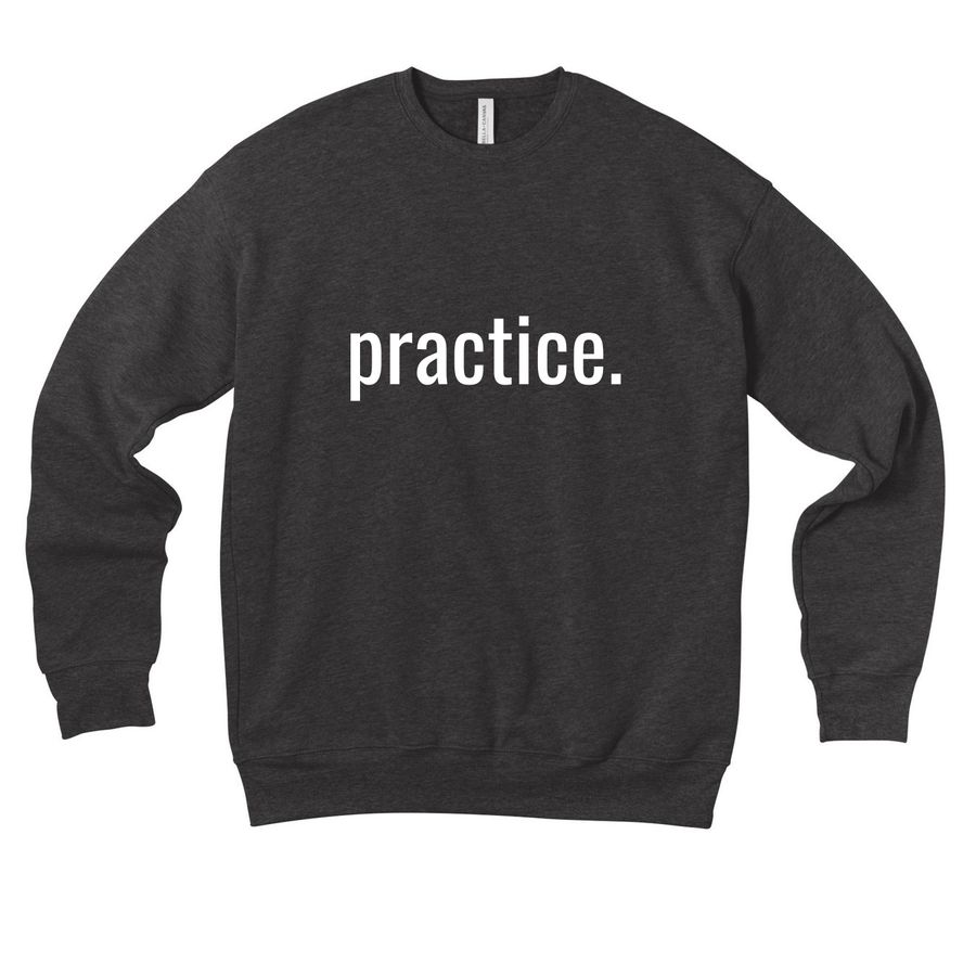 ronin practice.&nbsp;, a Dark Grey Heather Premium Drop Shoulder Sweatshirt