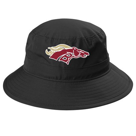 Bronco Hats, a Black Printed UV Bucket Hat