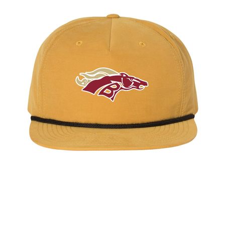 Bronco Hats, a Biscuit/ Black Printed Umpqua Snapback Cap