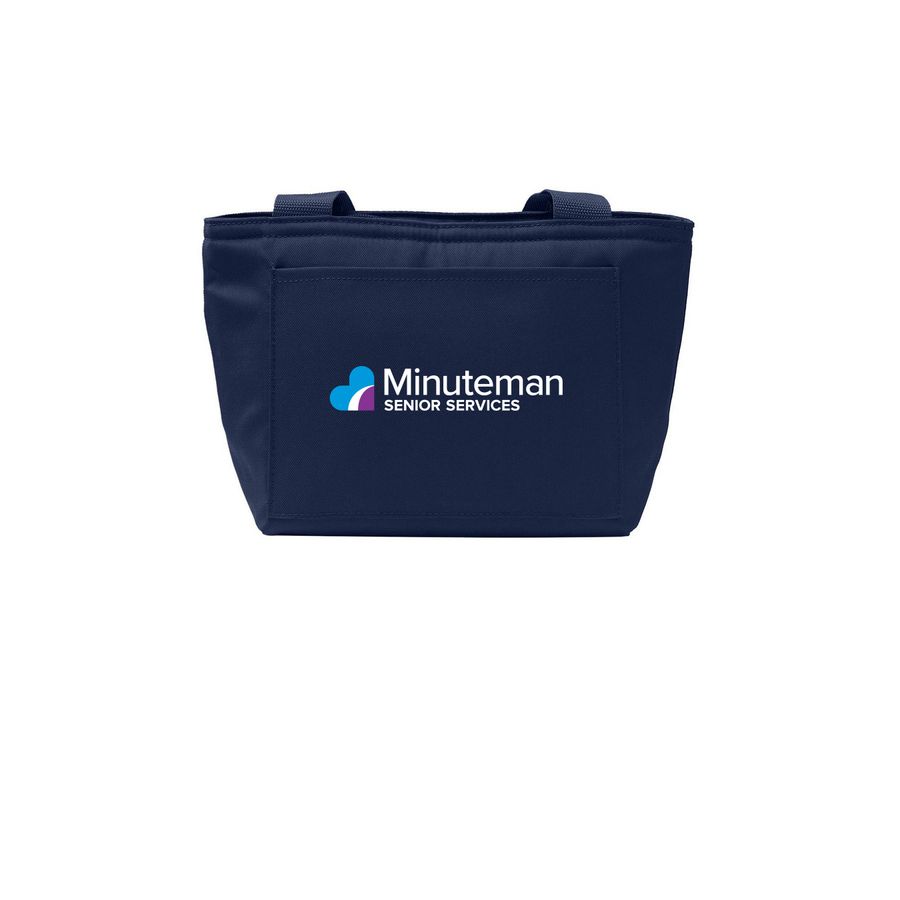 Minuteman Senior Services Lunch Bags, a River Blue Navy Insulated Lunch Tote