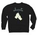 ?Educate and Advocate? ASL (multicolor), a Black Midweight Crewneck Sweatshirt