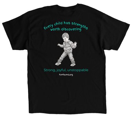 Strong, joyful, unstoppabe, a Black Classic Unisex Tee