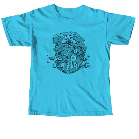 Tiny Porch 2026 T-Shirts, a Lagoon Blue Comfort Colors Unisex Tee