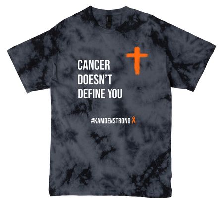 Leukemia awareness&nbsp;, a Black Crystal Tie Dye Tee