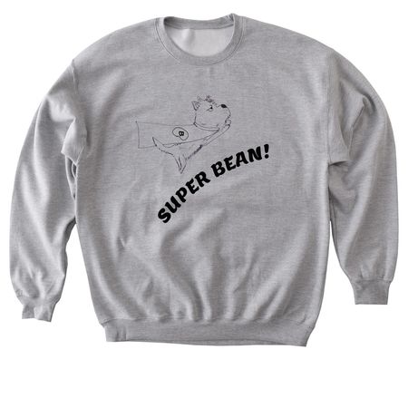 Super Bean, a Sport Grey Softstyle Crewneck Sweatshirt