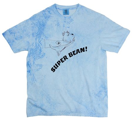 Super Bean, a Fiji Blue Comfort Colors Colorblast Tee