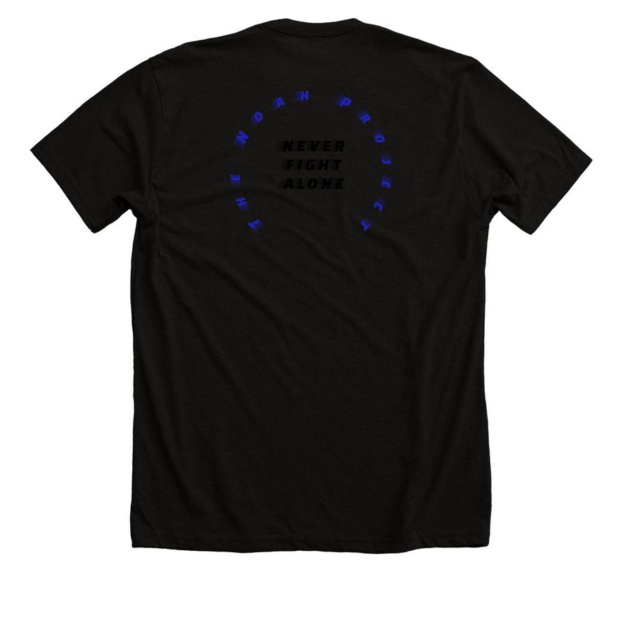 Stand With Noah | Knights for Noah Fundraiser, a Solid Black Blend Premium Unisex Tee (back-view)