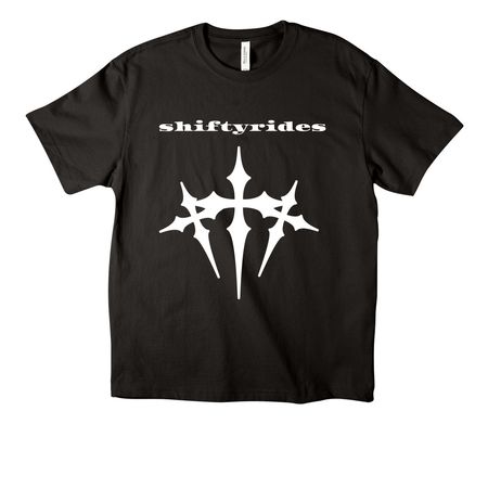 shifty-rides throne & star tee, a Black Unisex Heavyweight Tee