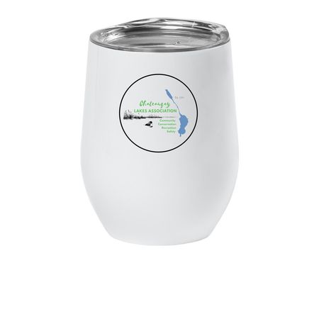 Sip for the Lakes, a White Insulated Wine Cup