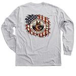 American Flag GSROC, a Sport Grey Classic Long Sleeve Tee (back-view)