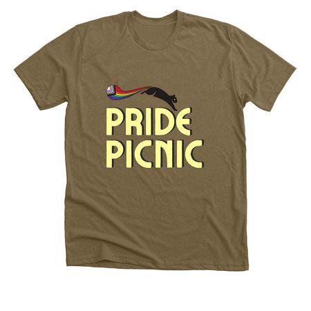 ? Pride Picnic, a Heather Olive Premium Unisex Tee