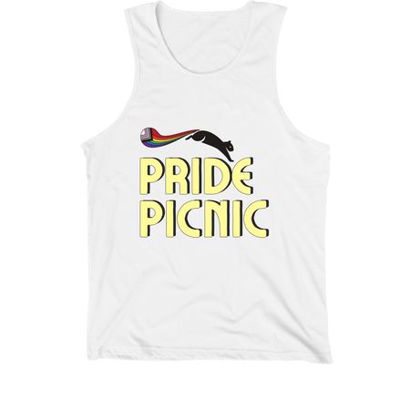 ? Pride Picnic, a White Premium Cotton Tank