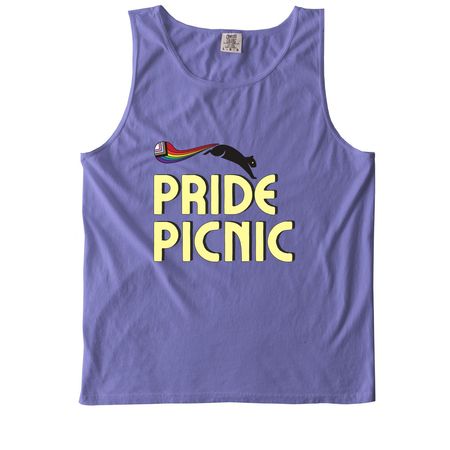 ? Pride Picnic, a Violet Comfort Colors Tank Top