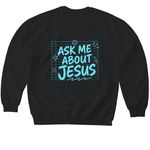 FK Summer Camp, a Black Softstyle Crewneck Sweatshirt (back-view)