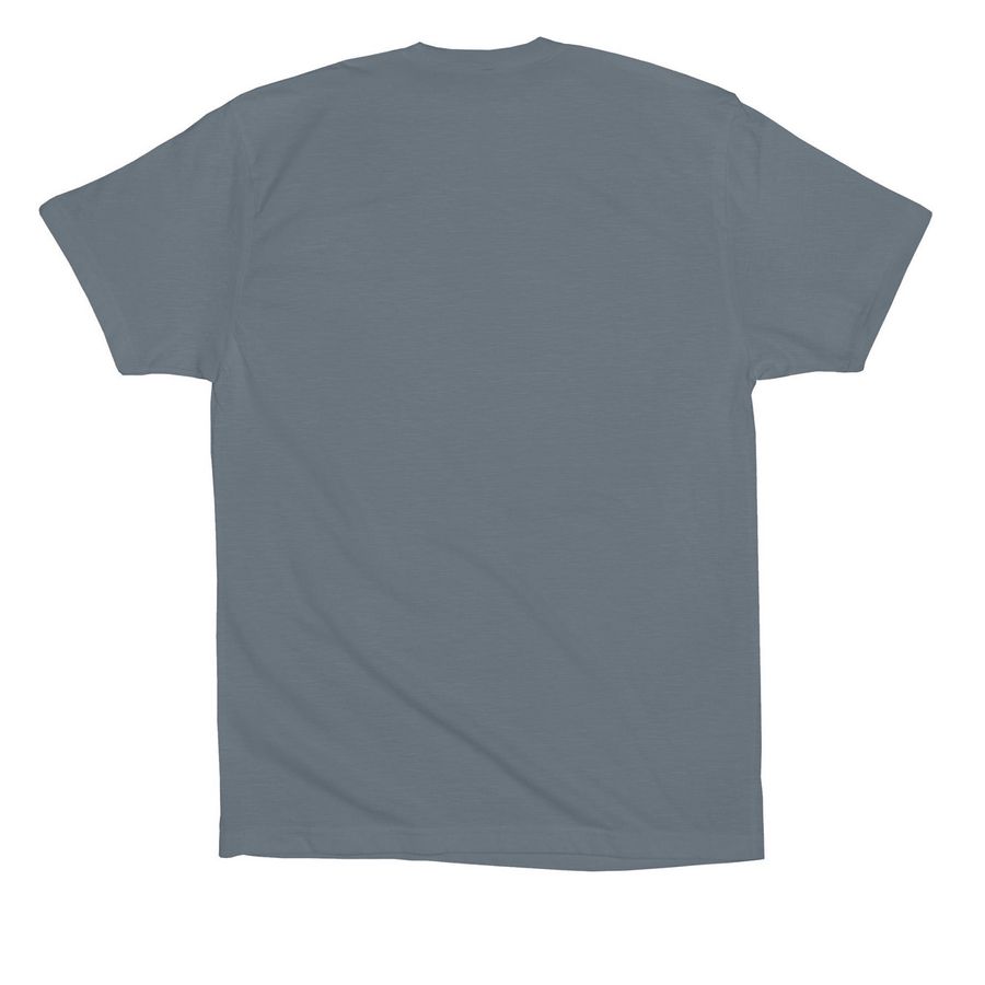 Rooted In The Desert, a Steel Blue Premium Cotton Tee (back-view)