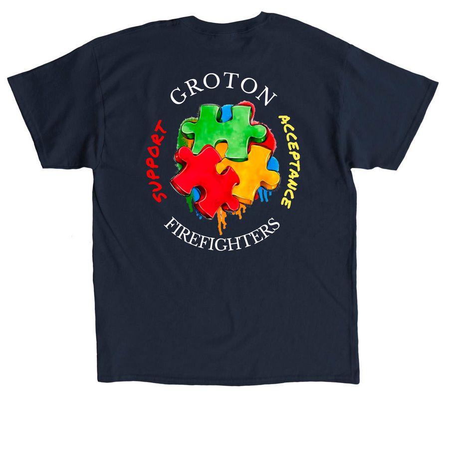 National Autism Acceptance Month, a Navy Classic Unisex Tee