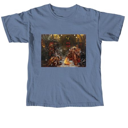 Big E vs Horus (Adrian Smith), a Blue Jean Comfort Colors Unisex Tee