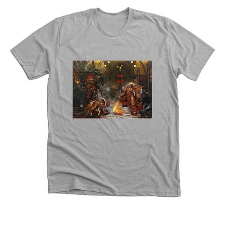 Big E vs Horus (Adrian Smith), a Athletic Heather Premium Unisex Tee