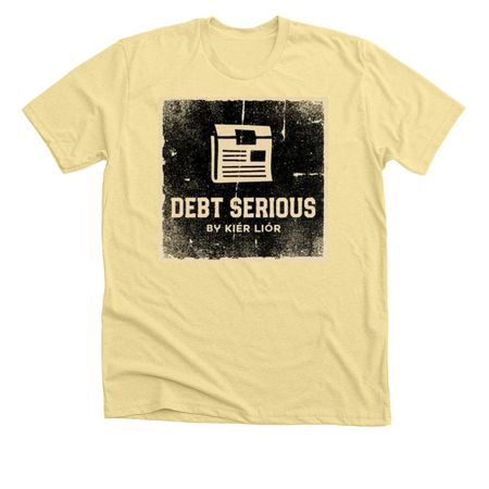 Debt Free Collective, a Heather French Vanilla Premium Unisex Tee