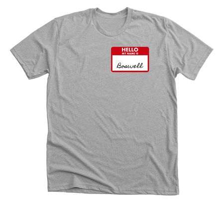Nametag Tee, a Athletic Heather Premium Unisex Tee