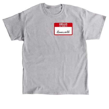 Nametag Tee, a Sport Grey Classic Unisex Tee