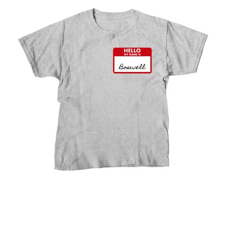 Nametag Tee, a Sport Grey Youth Unisex Tee