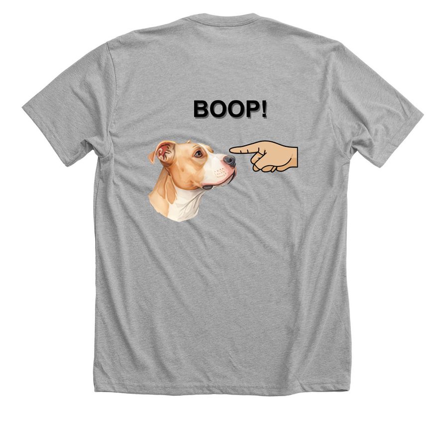 BOOP Shirts&nbsp;, a Athletic Heather Premium Unisex Tee (back-view)