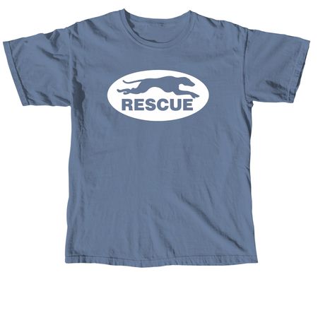 American Greyhound Logo Shirt, a Blue Jean Comfort Colors Unisex Tee