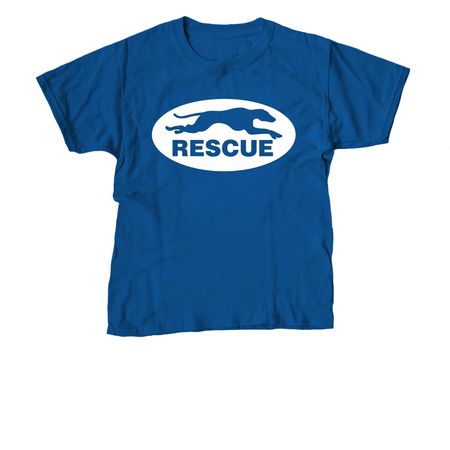 American Greyhound Logo Shirt, a Royal Blue Youth Unisex Tee