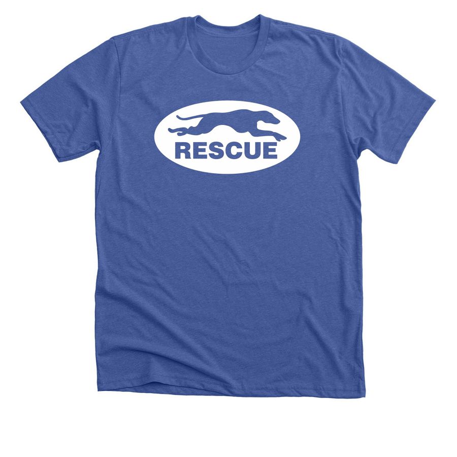American Greyhound Logo Shirt, a Solid True Royal Premium Unisex Tee