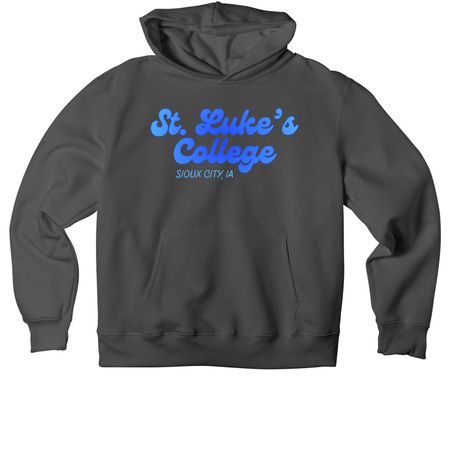 Retro St. Luke's, a Asphalt Premium Heavyweight Pullover Hoodie