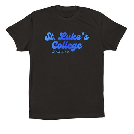 Retro St. Luke's, a Black Premium Cotton Tee