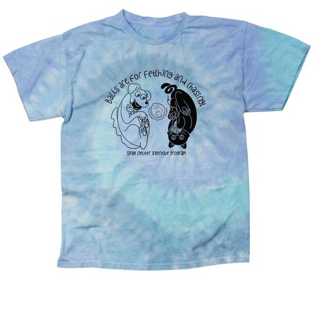 Balls Are for Fetching and Chasing (Light), a Lagoon Classic Tie Dye Tee