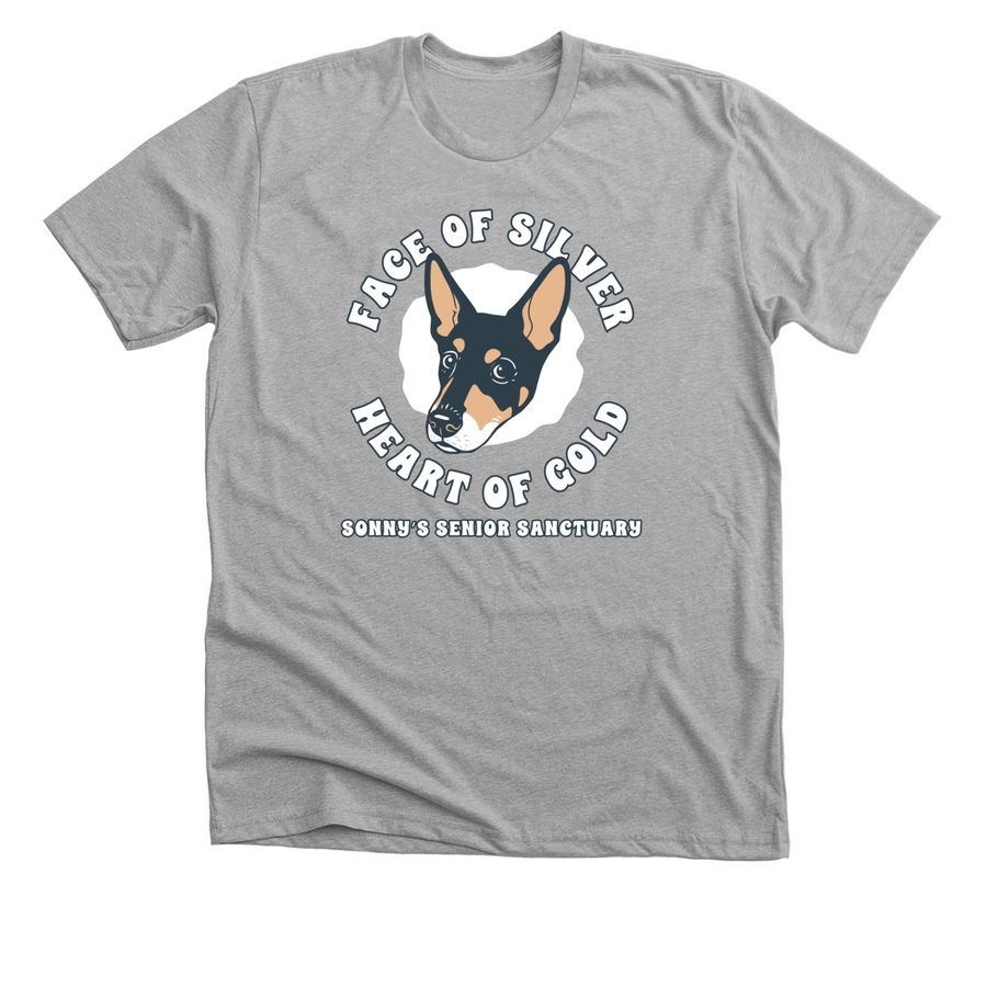 For the love of senior animals, a Athletic Heather Premium Unisex Tee