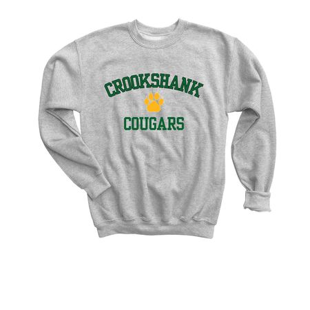 Crookshank Spirit Wear, a Sport Grey Youth Crewneck Sweatshirt
