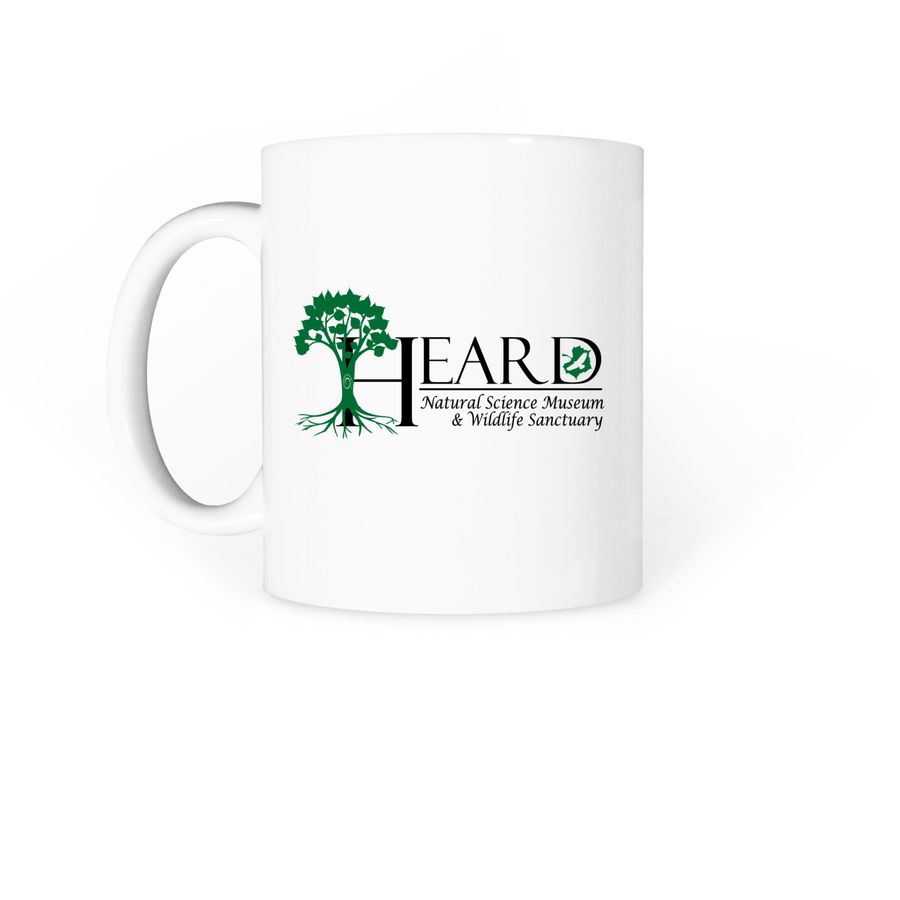 Heard Logo Mug, a White Coffee Mug (back-view)