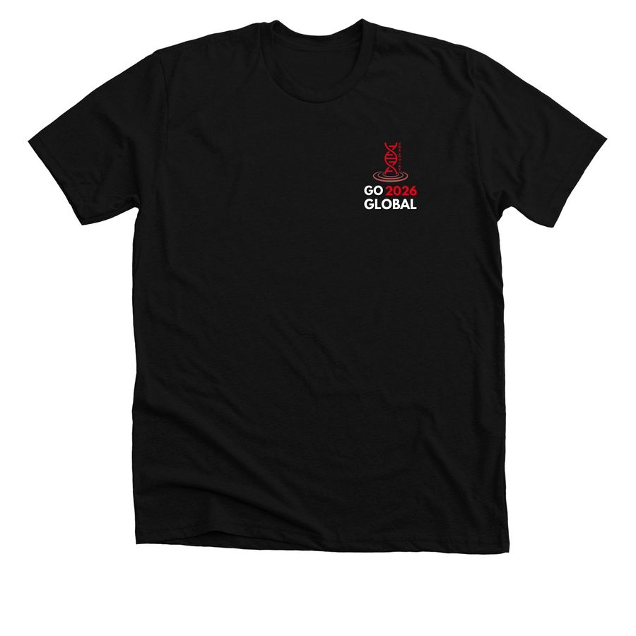 Red Bird Go 2026 Global ALT, a Solid Black Blend Premium Unisex Tee