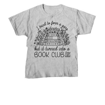 P&P Gang - Black Line, a Sport Grey Youth Unisex Tee