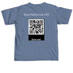 EpicNation TEE- HE, a Blue Jean Comfort Colors Unisex Tee (back-view)