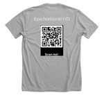 EpicNation TEE- HE, a Athletic Heather Premium Unisex Tee (back-view)