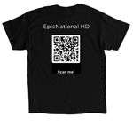 EpicNation TEE- HE, a Black Classic Unisex Tee (back-view)