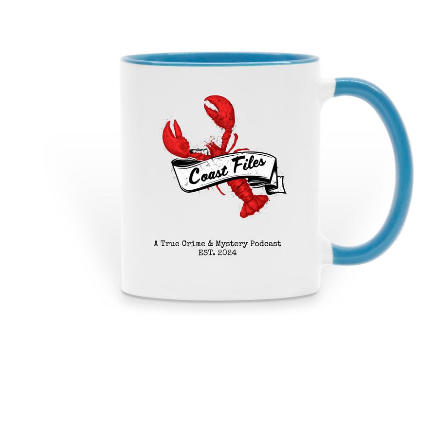 Coast Files Mug, a Light Blue Two-Tone Ceramic Mug