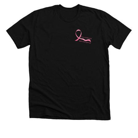 Supportive Breast Cancer Tee, a Solid Black Blend Premium Unisex Tee