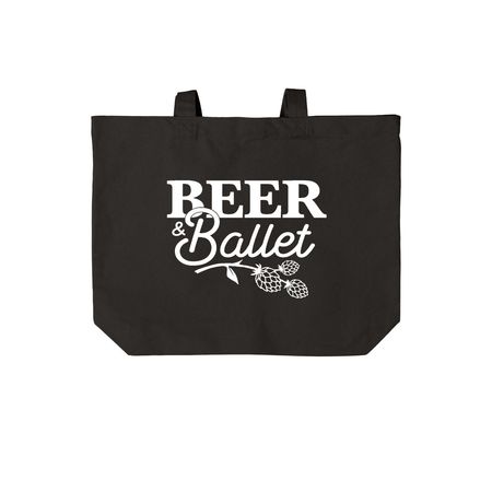 Ohio Tote, a Deep Black Cotton Canvas Tote Bag