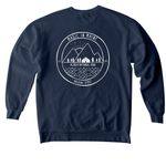 Magic in Maine Retreat, a True Navy Comfort Colors Crewneck Sweatshirt (back-view)