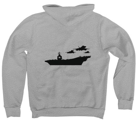 78 FRG Carrier Hoodies, a Athletic Heather Premium Pullover Hoodie (back-view)
