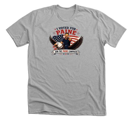 Vote for Paine, a Athletic Heather Premium Unisex Tee