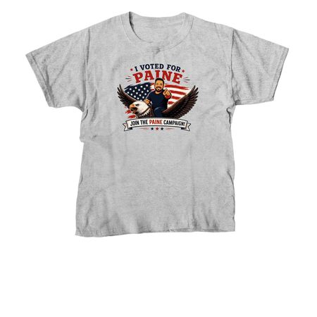 Vote for Paine, a Sport Grey Youth Unisex Tee